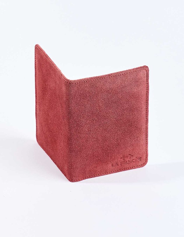 Pochette passeport en Su&egrave;de de cuir VATA
