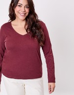 T-shirt col V imprimé coton bio imprimé La Fiancée