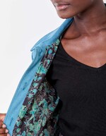 Veste courte suédine doublée imprimé La Fiancée