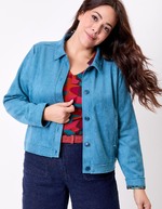 Veste courte suédine doublée imprimé La Fiancée