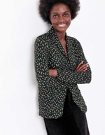 Veste souple ajustée maille imprimé La Fiancée