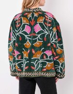 Veste kimono velours brodée imprimé La Fiancée