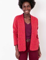 Gilet souple maille jacquard imprimé La Fiancée
