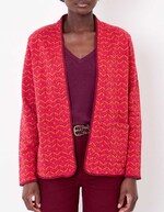 Gilet souple maille jacquard imprimé La Fiancée