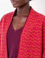 Gilet souple maille jacquard imprimé La Fiancée