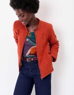 Veste matelassée flanelle coton bio imprimé La Fiancée