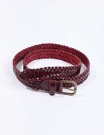 Ceinture cuir tressé imprimé La Fiancée