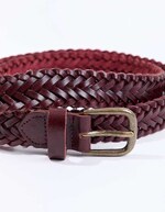 Ceinture cuir tressé imprimé La Fiancée