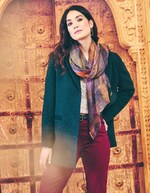 Foulard en laine imprimée imprimé La Fiancée