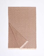 Écharpe chevron à franges imprimé La Fiancée
