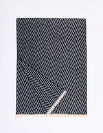 Écharpe chevron à franges imprimé La Fiancée