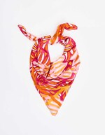 Grand foulard carré fluide imprimé La Fiancée