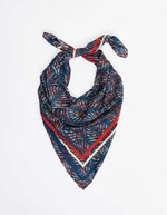Grand foulard carré fluide imprimé La Fiancée