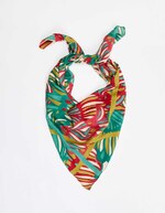 Grand foulard carré fluide imprimé La Fiancée