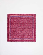 Grand foulard carré fluide imprimé La Fiancée