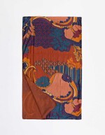 Foulard en soie doublé imprimé La Fiancée