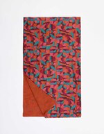 Foulard en soie doublé imprimé La Fiancée