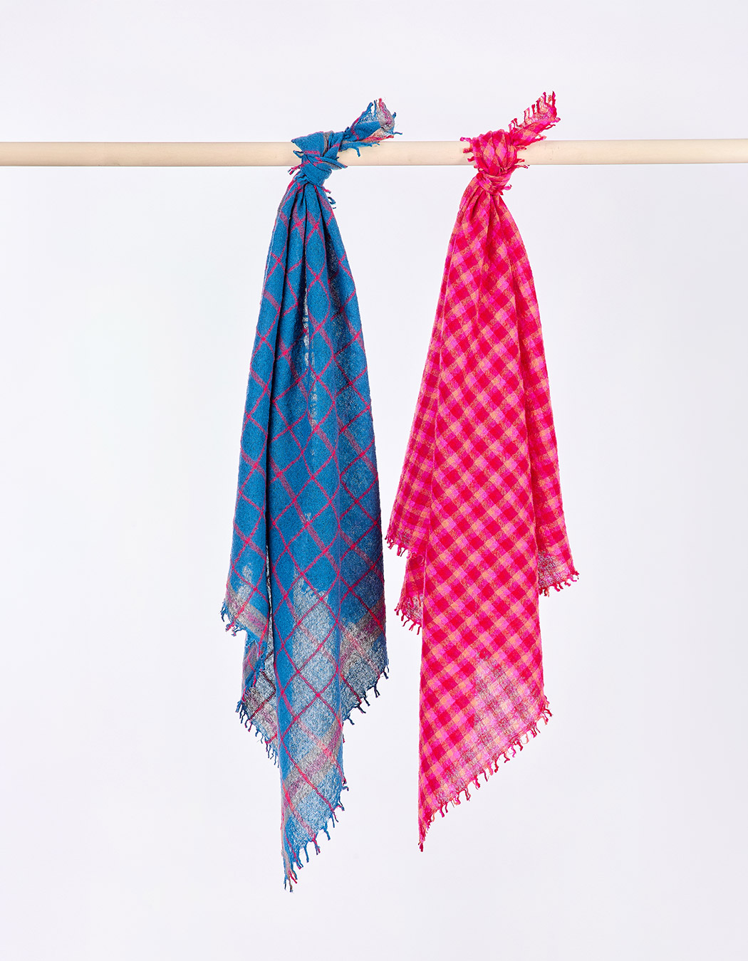 Foulard carré en laine imprimé Princesse Nomade
