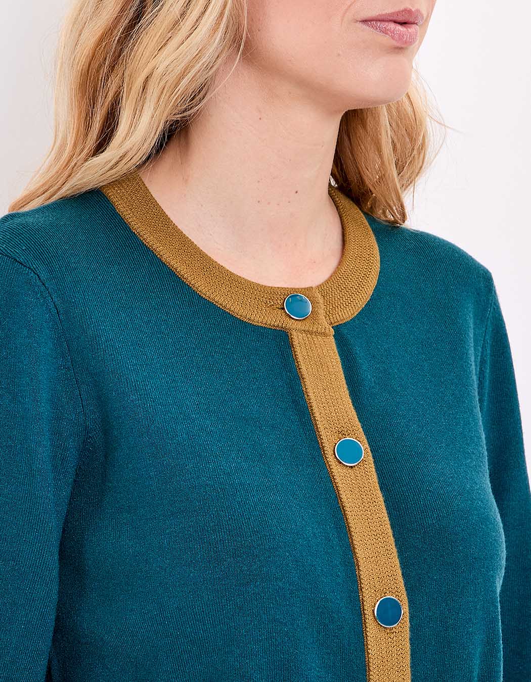 Veste gilet maille compacte imprimé Princesse Nomade