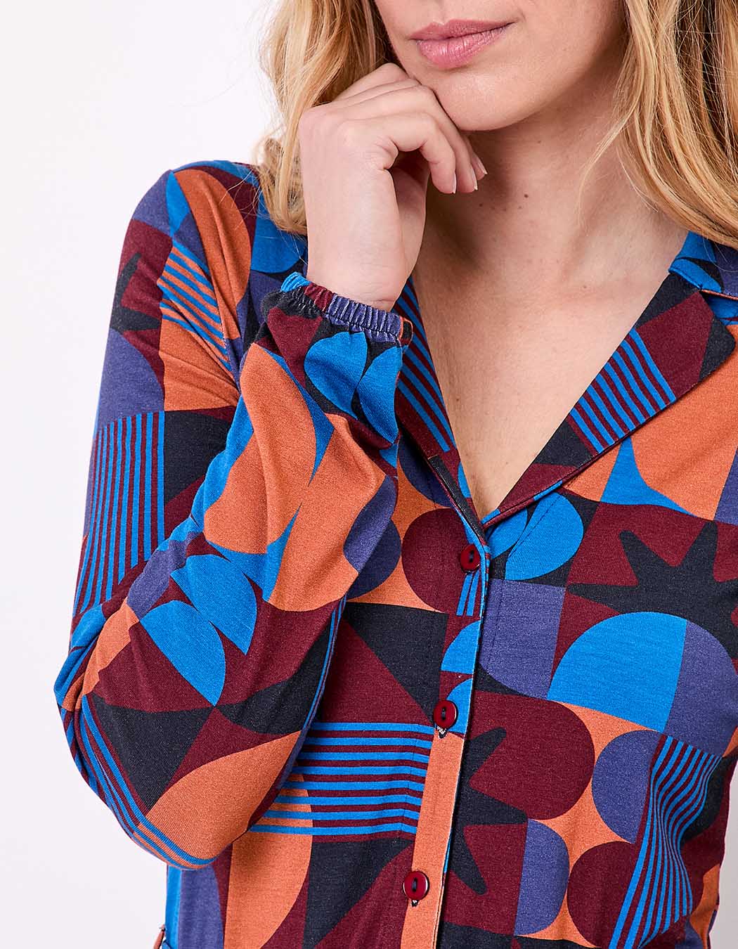 Robe maille fluide ceinturée imprimé Princesse Nomade