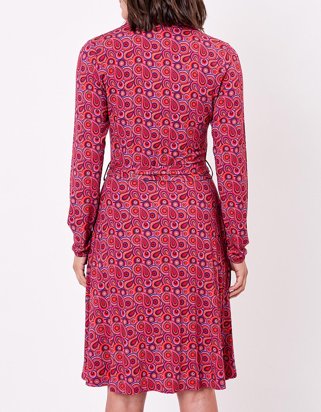 Robe maille fluide ceinturée imprimé Princesse Nomade