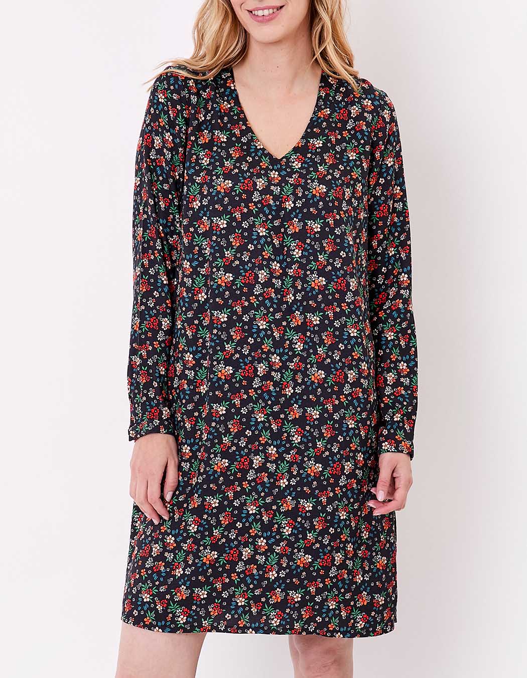 Robe fluide ample doublée imprimé Princesse Nomade