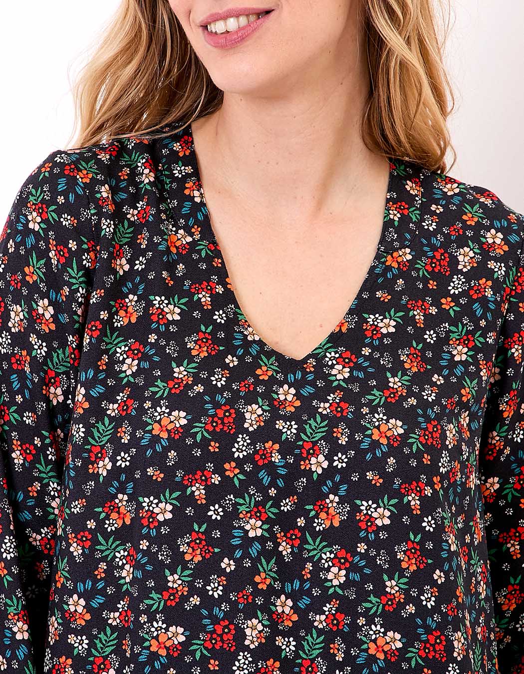 Robe fluide ample doublée imprimé Princesse Nomade