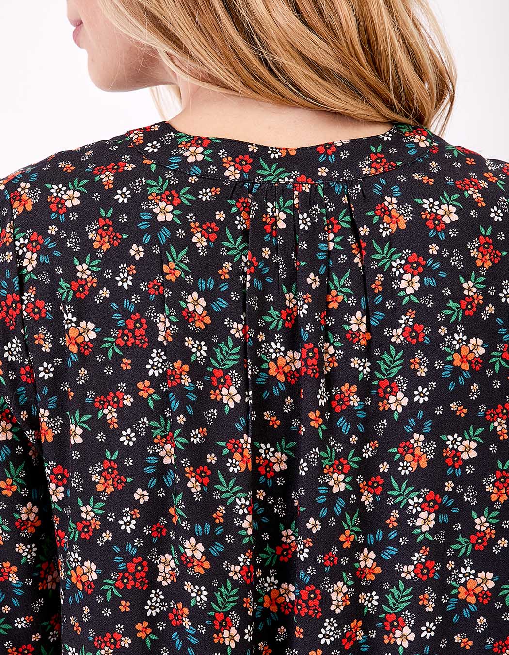 Robe fluide ample doublée imprimé Princesse Nomade
