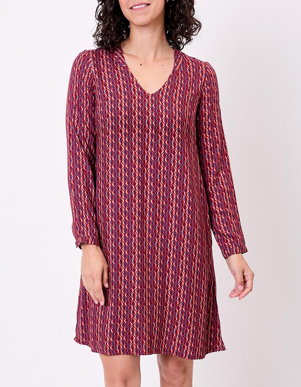 Robe fluide ample doublée imprimé Princesse Nomade