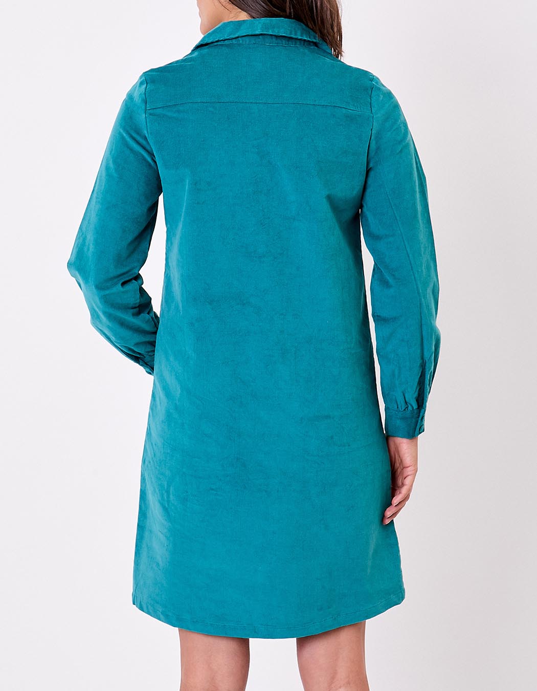 Robe droite velours côtelé bio imprimé Princesse Nomade