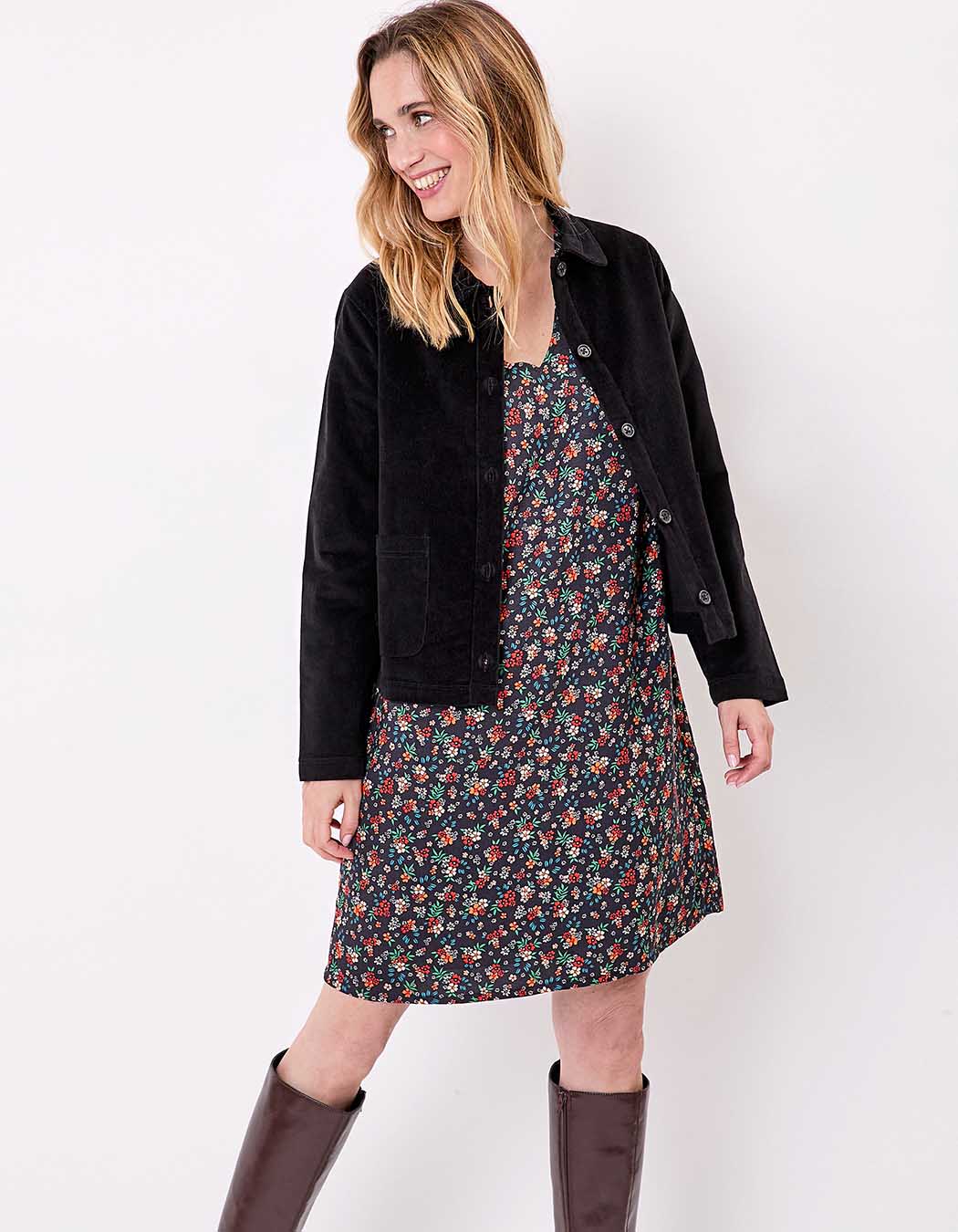 Veste velours côtelé bio imprimé Princesse Nomade