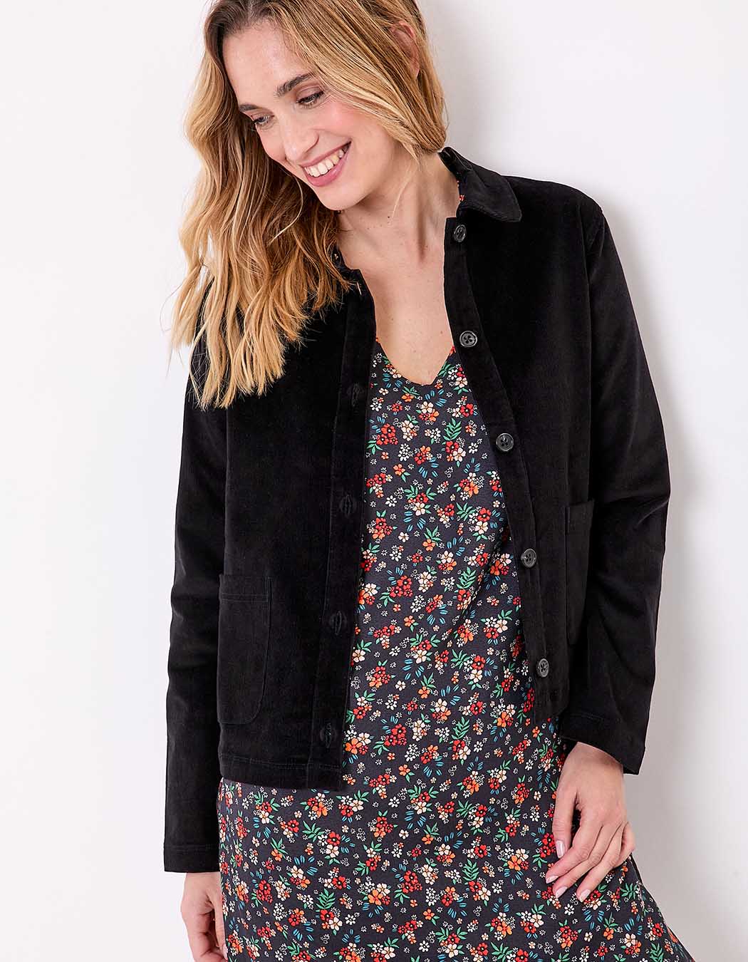 Veste velours côtelé bio imprimé Princesse Nomade