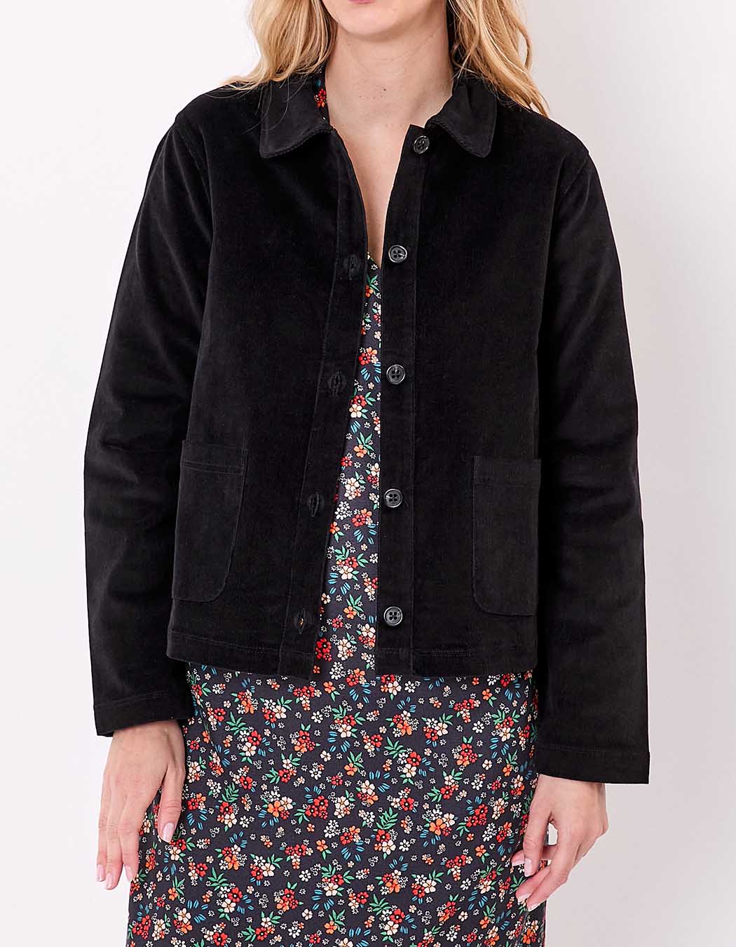 Veste velours côtelé bio imprimé Princesse Nomade