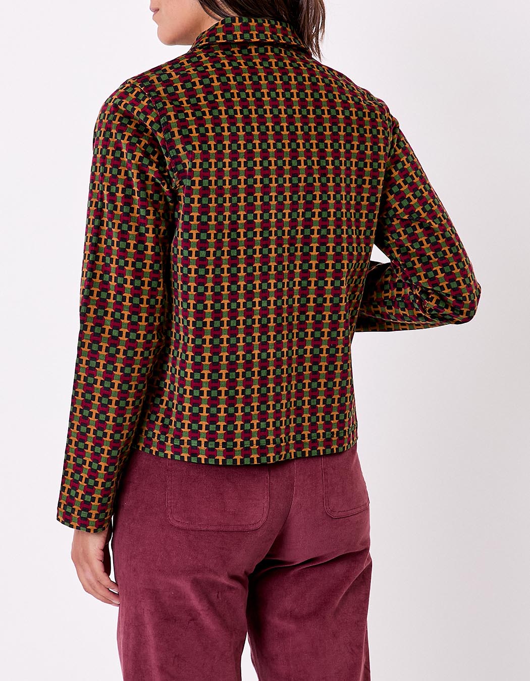 Veste velours côtelé imprimé Princesse Nomade