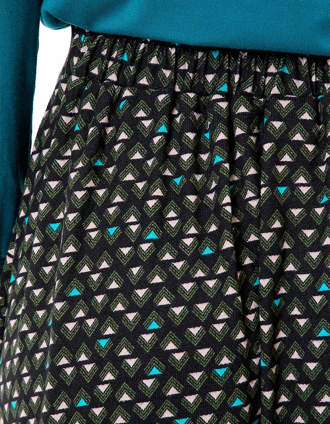 Jupe midi maille fluide imprimé La Fiancée