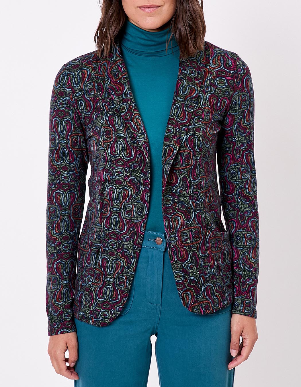 Veste souple ajustée maille imprimé La Fiancée