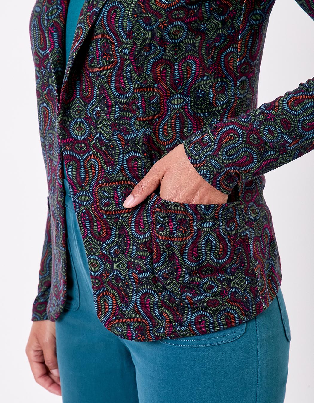 Veste souple ajustée maille imprimé La Fiancée