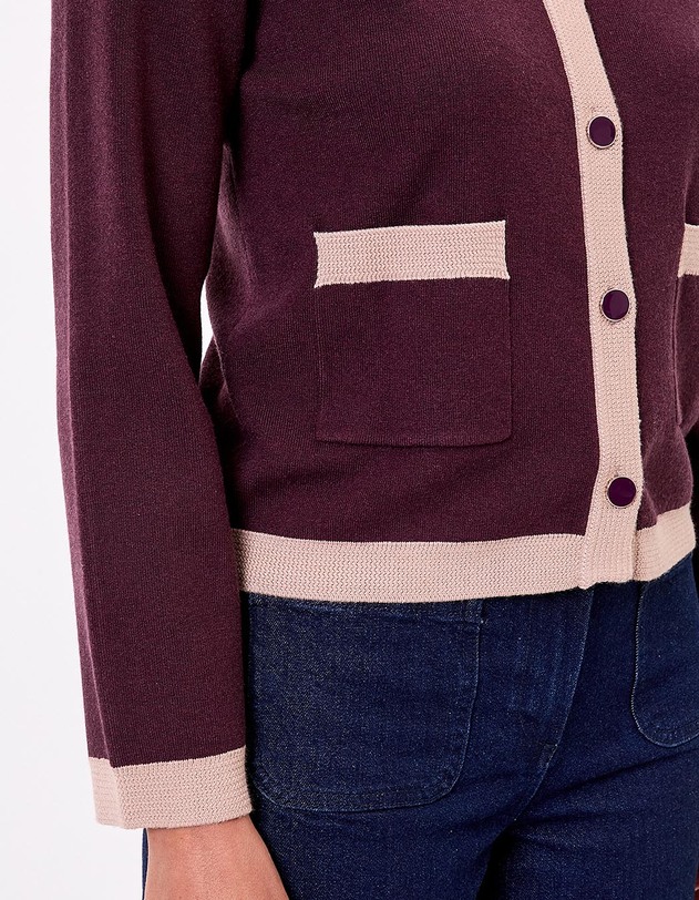 Veste gilet maille compacte imprim&eacute; Princesse Nomade