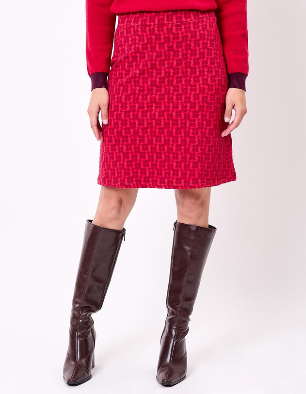 Jupe maille courte bio imprim&eacute; Princesse Nomade