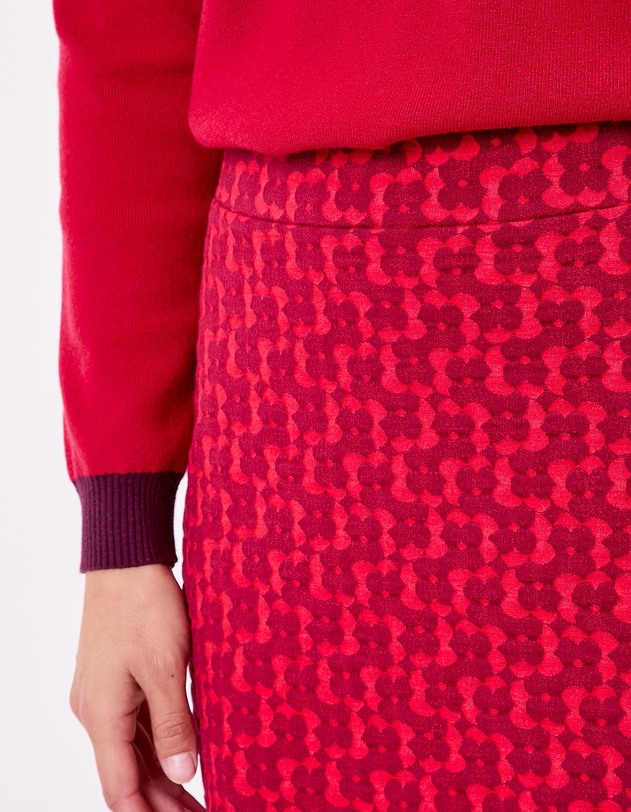 Jupe maille courte bio imprim&eacute; Princesse Nomade