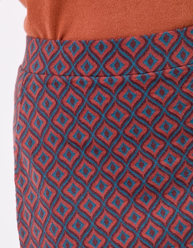 Jupe maille courte bio imprim&eacute; Princesse Nomade