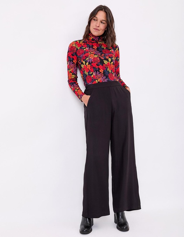 Pantalon ample &eacute;lastiqu&eacute;e fluide imprim&eacute; Princesse Nomade