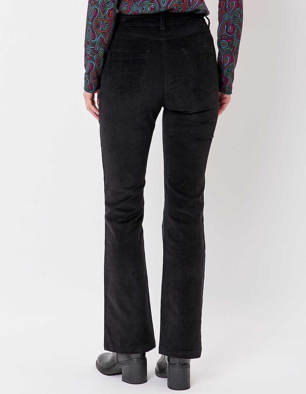 Pantalon flare velours c&ocirc;tel&eacute; bio imprim&eacute; Princesse Nomade
