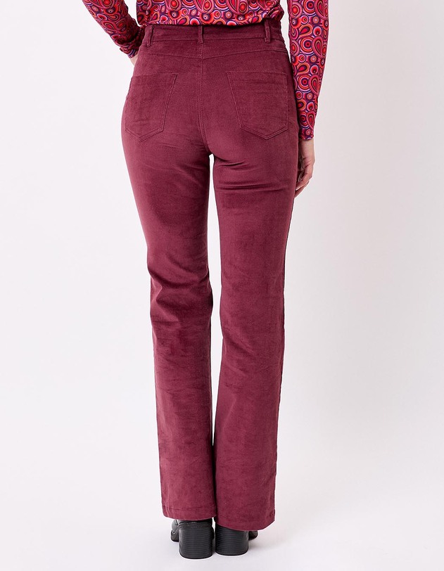 Pantalon flare velours c&ocirc;tel&eacute; bio imprim&eacute; Princesse Nomade