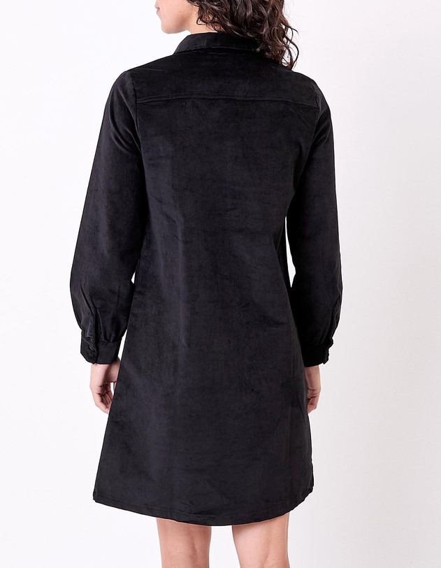 Robe droite velours c&ocirc;tel&eacute; bio imprim&eacute; Princesse Nomade