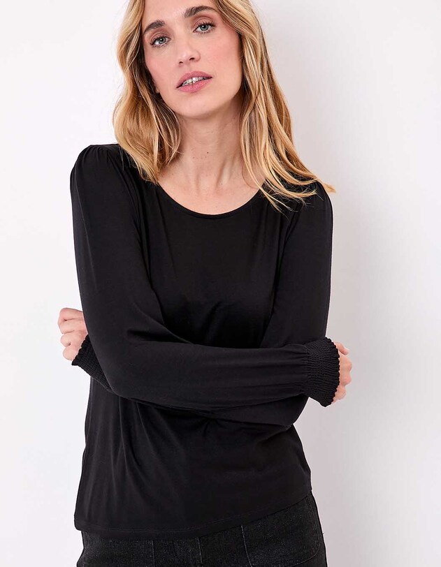 T-shirt fluide col rond imprim&eacute; Princesse Nomade