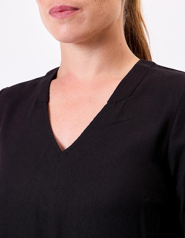 Blouse fluide col V imprim&eacute; Princesse Nomade