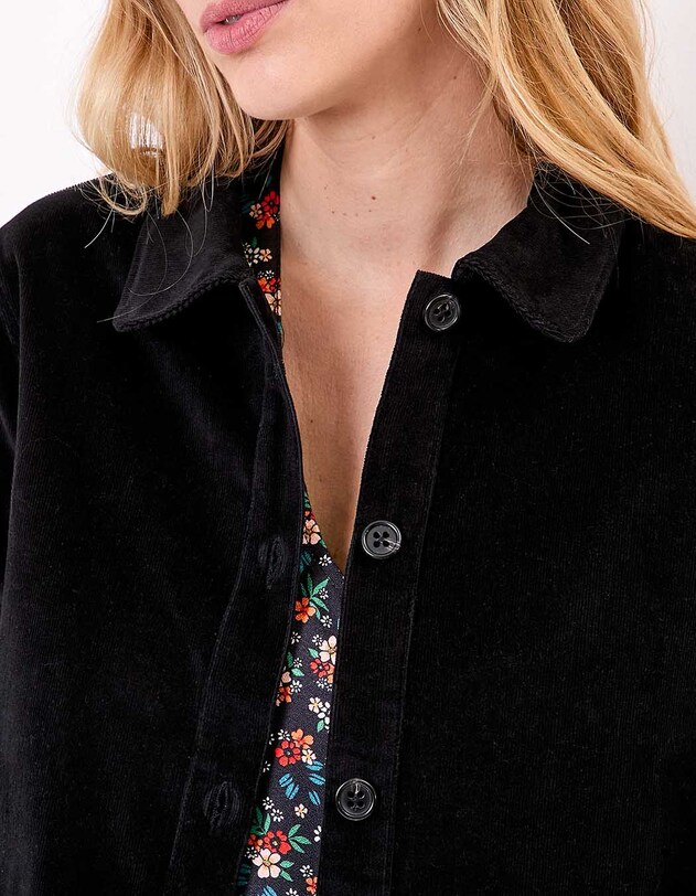 Veste velours c&ocirc;tel&eacute; bio imprim&eacute; Princesse Nomade
