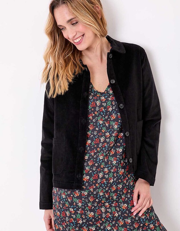 Veste velours c&ocirc;tel&eacute; bio imprim&eacute; Princesse Nomade