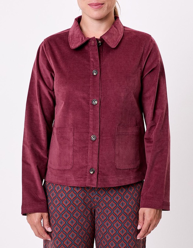 Veste velours c&ocirc;tel&eacute; bio imprim&eacute; Princesse Nomade